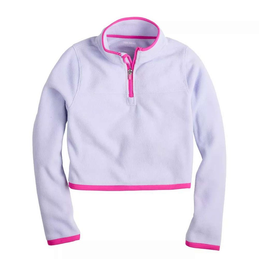 Tops * | Girls 7-20 Tek Gear Microfleece 1/4-Zip Pullover In Regular & Plus