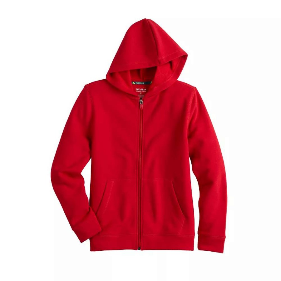 Tops * | Kids 7-20 Tek Gear Ultrasoft Fleece Full-Zip Hoodie In Regular & Husky