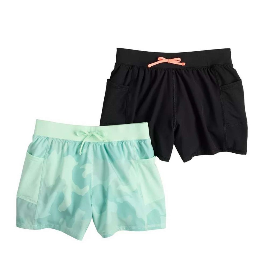 Bottoms * | Girls 7-16 Tek Gear 2-Pack Woven Running Shorts In Regular & Plus