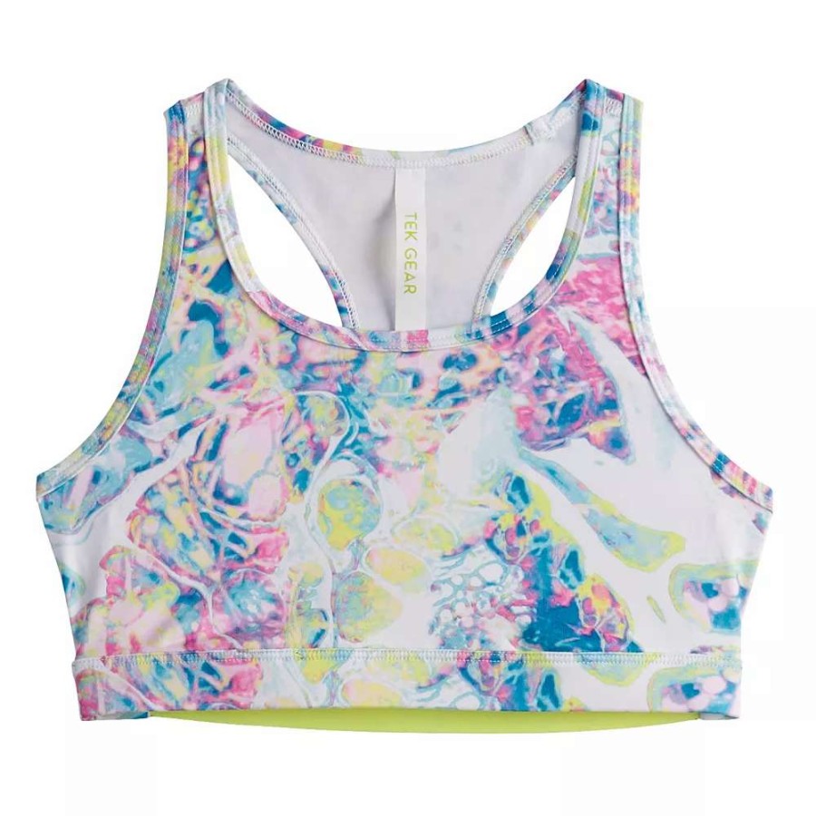 Tops * | Girls 7-16 Tek Gear Racerback Sports Bra In Regular & Plus