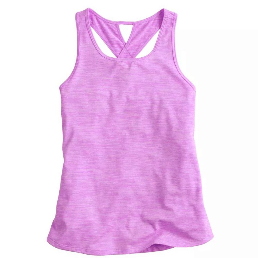 Tops * | Girls 7-16 Tek Gear Soft Tek Twist Keyhole Tank Top In Regular & Plus