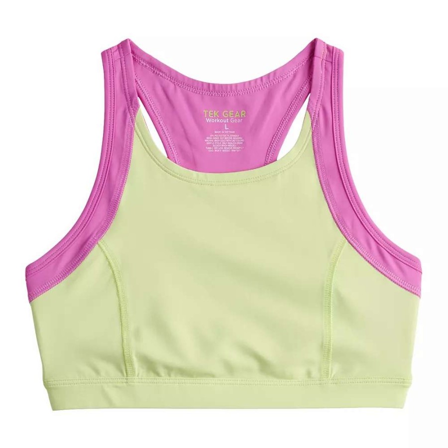 Underwear * | Girls 7-16 Tek Gear Sun Gear Upf 50 Active Bikini Top In Regular & Plus