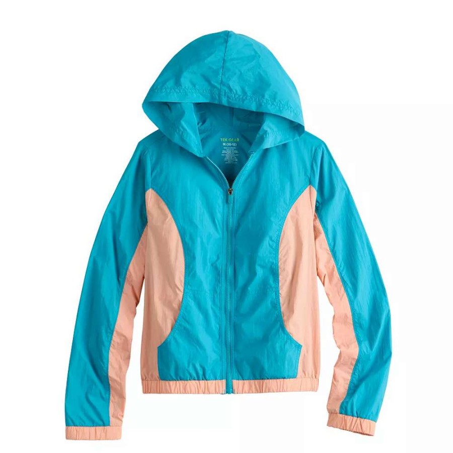 Tops * | Kids 7-20 Tek Gear Colorblock Windbreaker Jacket