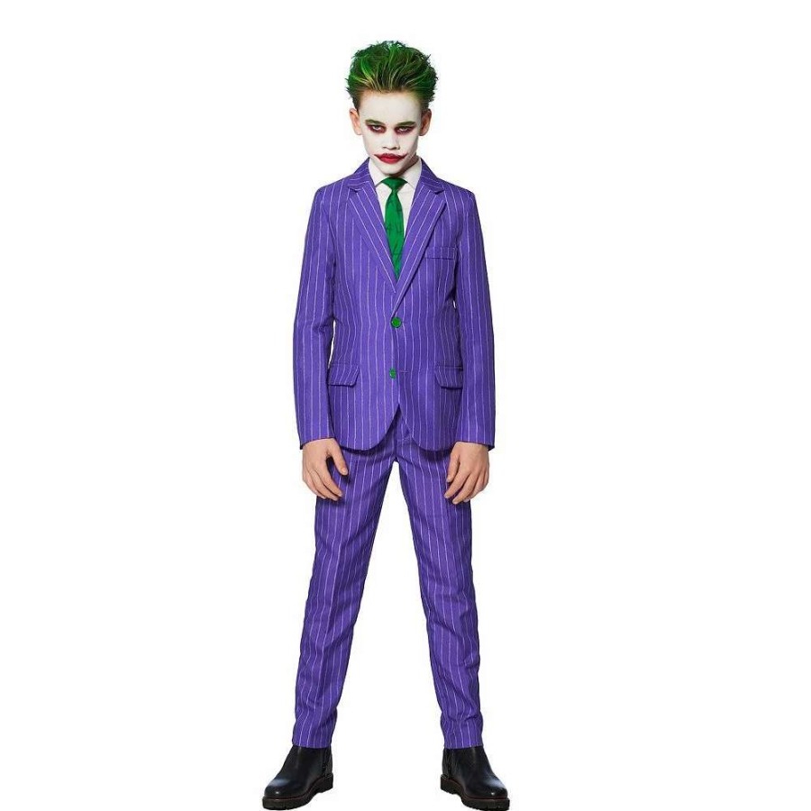 Clothing Sets * | Boys 4-16 Suitmeister Dc Comics The Joker Halloween Suit Set