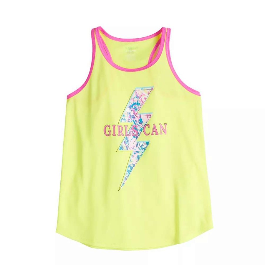 Tops * | Girls 7-16 Tek Gear Girls Can Tank