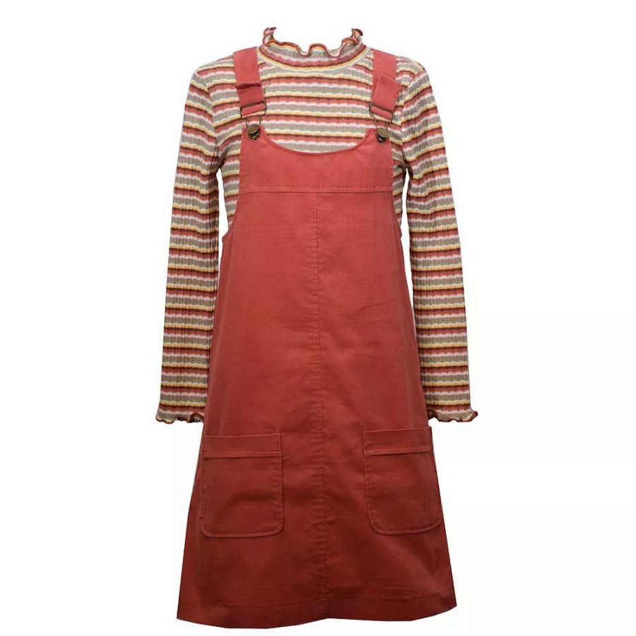 Dresses * | Girls Bonnie Jean Cord Pocket Jumper