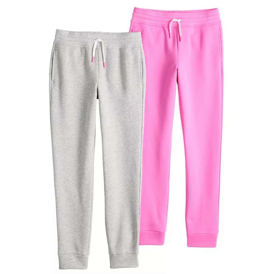 Bottoms * | Girls 7-16 Tek Gear Ultrasoft Fleece Jogger Set In Regular & Plus