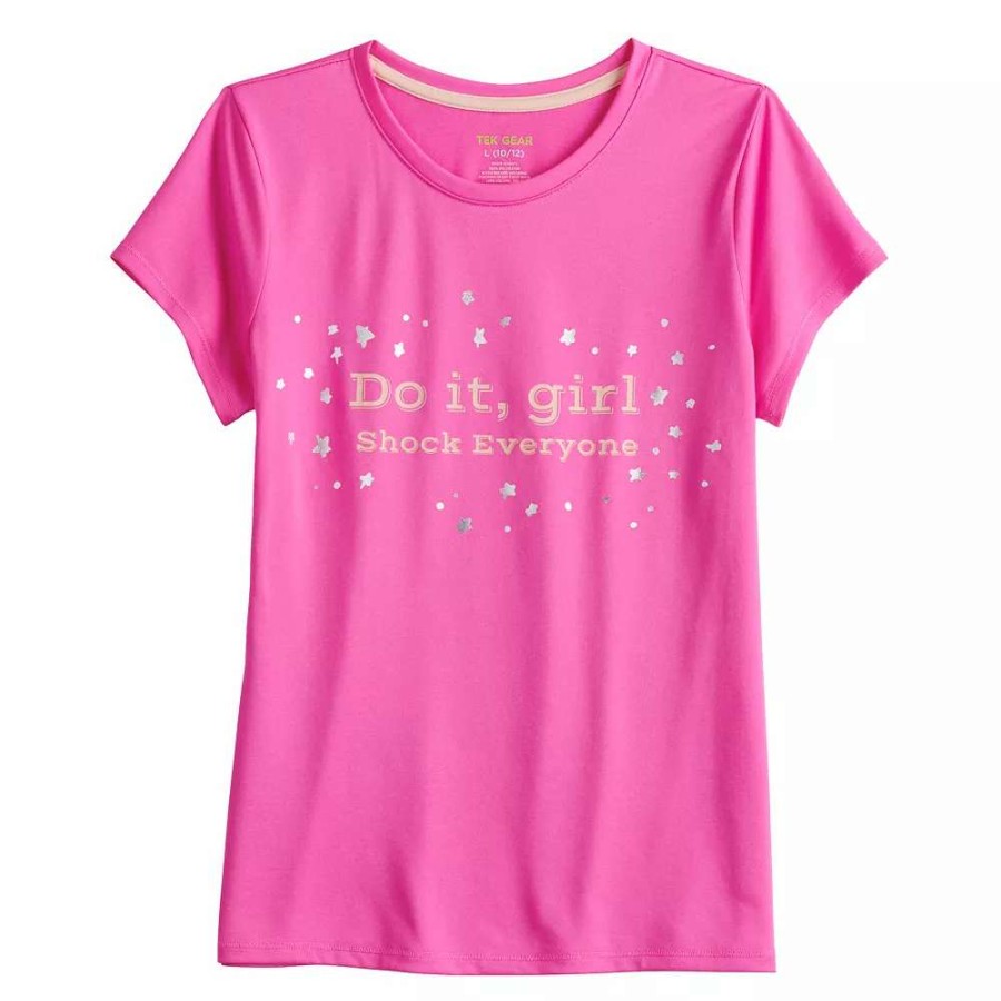 Tops * | Girls 7-16 Tek Gear Do It Girl Tee