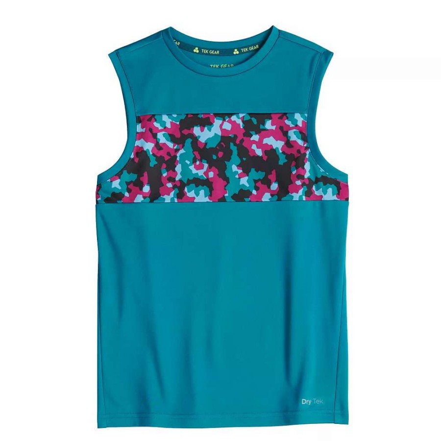 Tops * | Boys 8-20 Tek Gear Dry Tek Muscle Tee In Regular & Husky