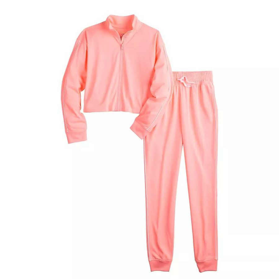 Clothing Sets * | Girls 7-16 Tek Gear Tricot Tracksuit Set