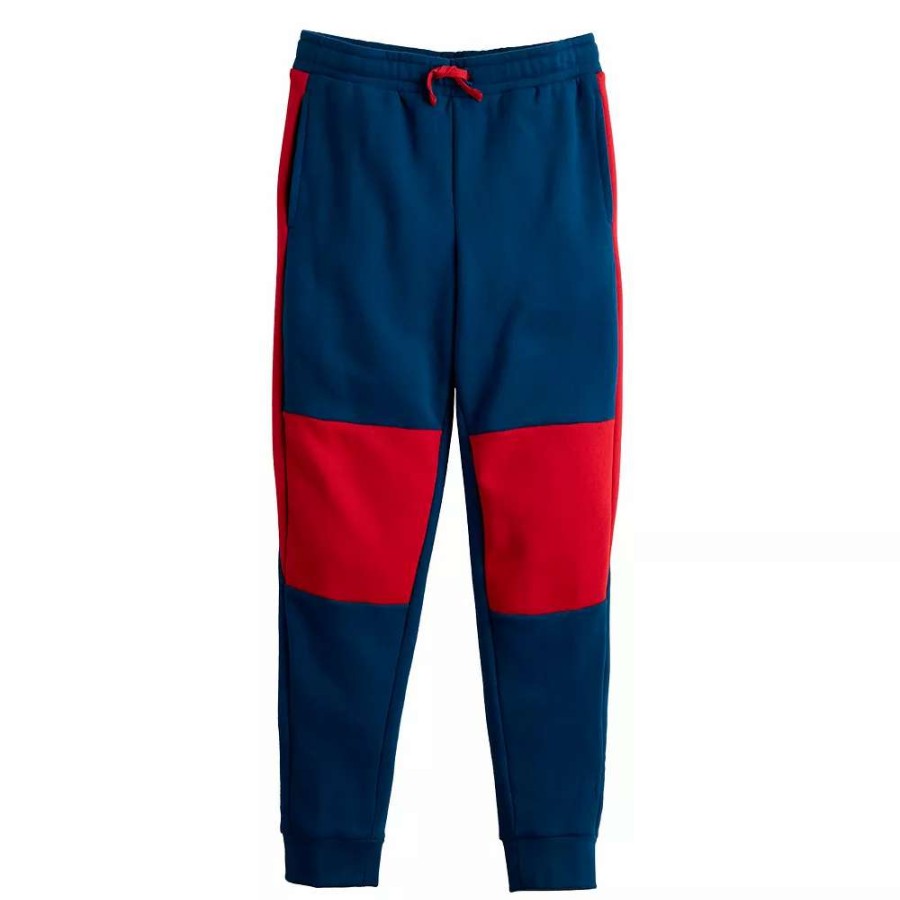 Bottoms * | Kids 7-20 Tek Gear Colorblock Ultrasoft Fleece Joggers In Regular & Husky