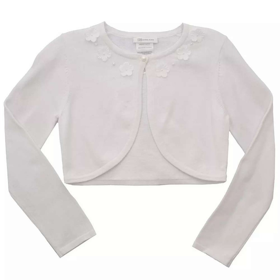 Tops * | Girls 7-16 & Plus Size Bonnie Jean Rosette Cardigan