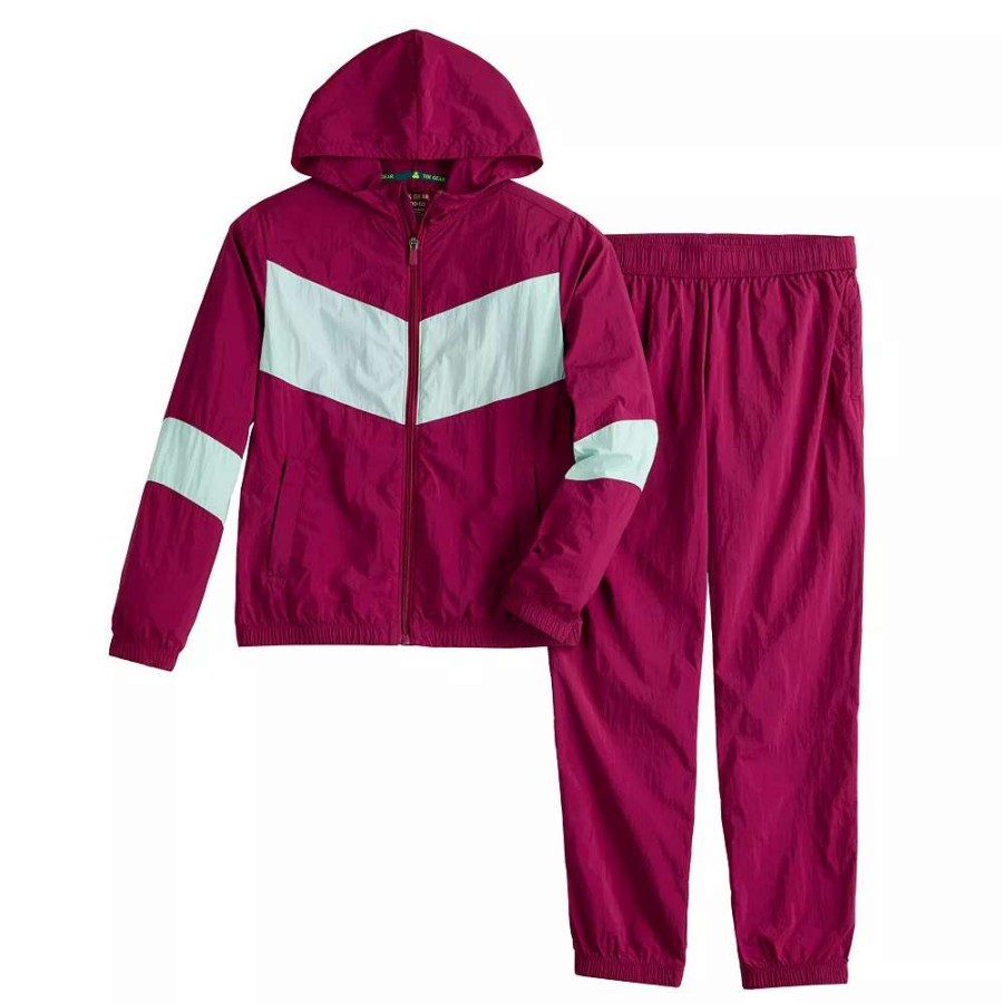 Clothing Sets * | Kids 7-20 Tek Gear Windbreaker Tracksuit Set In Regular & Husky