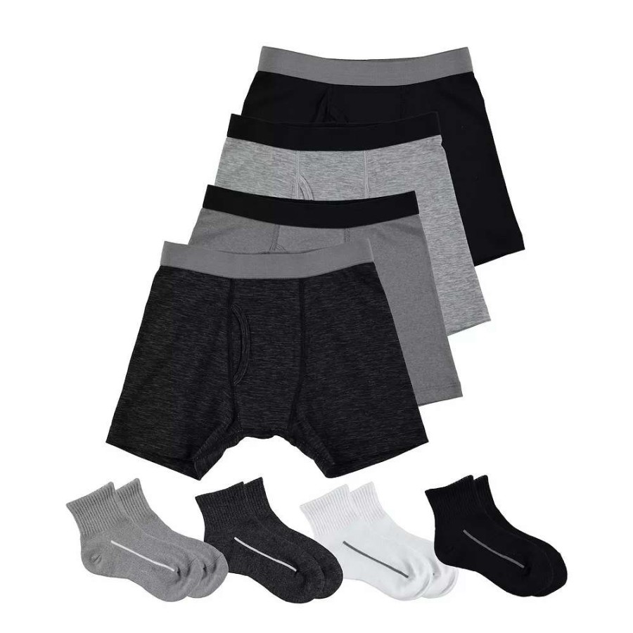 Underwear * | Boys 4-20 Tek Gear 8-Pk. Underwear & Sock Set