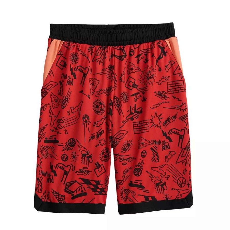 Bottoms * | Boys 8-20 Tek Gear Dry Tek Printed Shorts In Regular & Husky