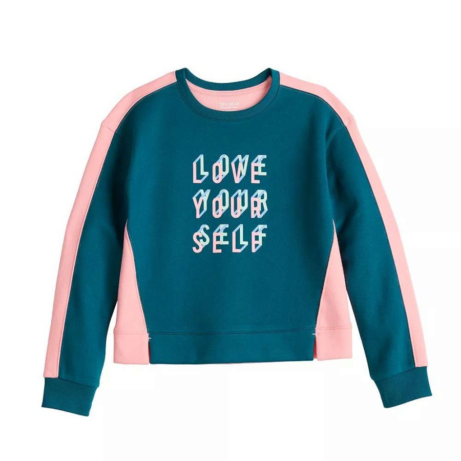 Tops * | Girls 7-16 Tek Gear Ultrasoft Fleece Graphic Sweatshirt