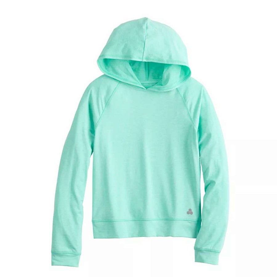 Tops * | Girls 7-16 Tek Gear Soft Tek Hoodie Tee In Regular & Plus