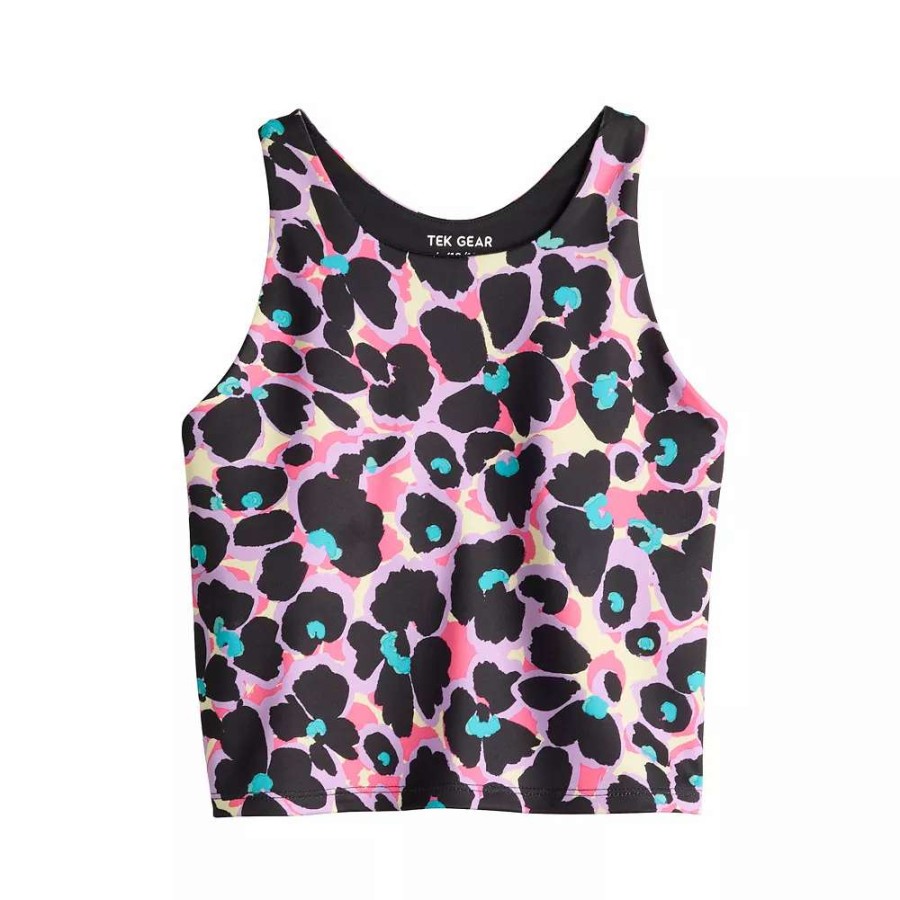 Tops * | Girls 7-20 Tek Gear Performance Longline Bra Tank Top In Regular & Plus