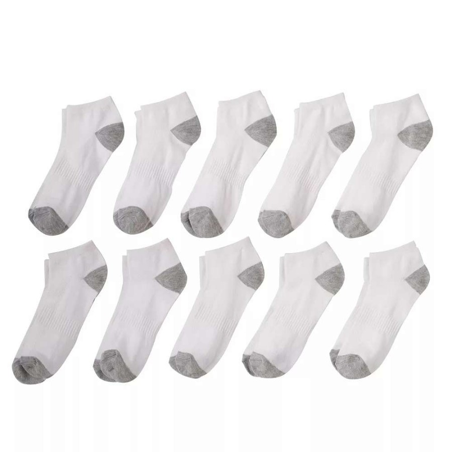 Socks & Hosiery * | Boys Tek Gear 10-Pk. Lightweight Low-Cut Performance Socks